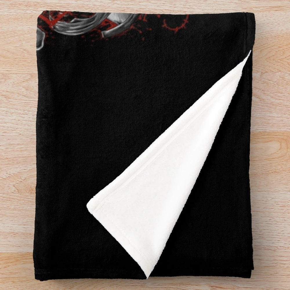 Silent Hill inspired plush blanket with Pyramid Head and other monsters
