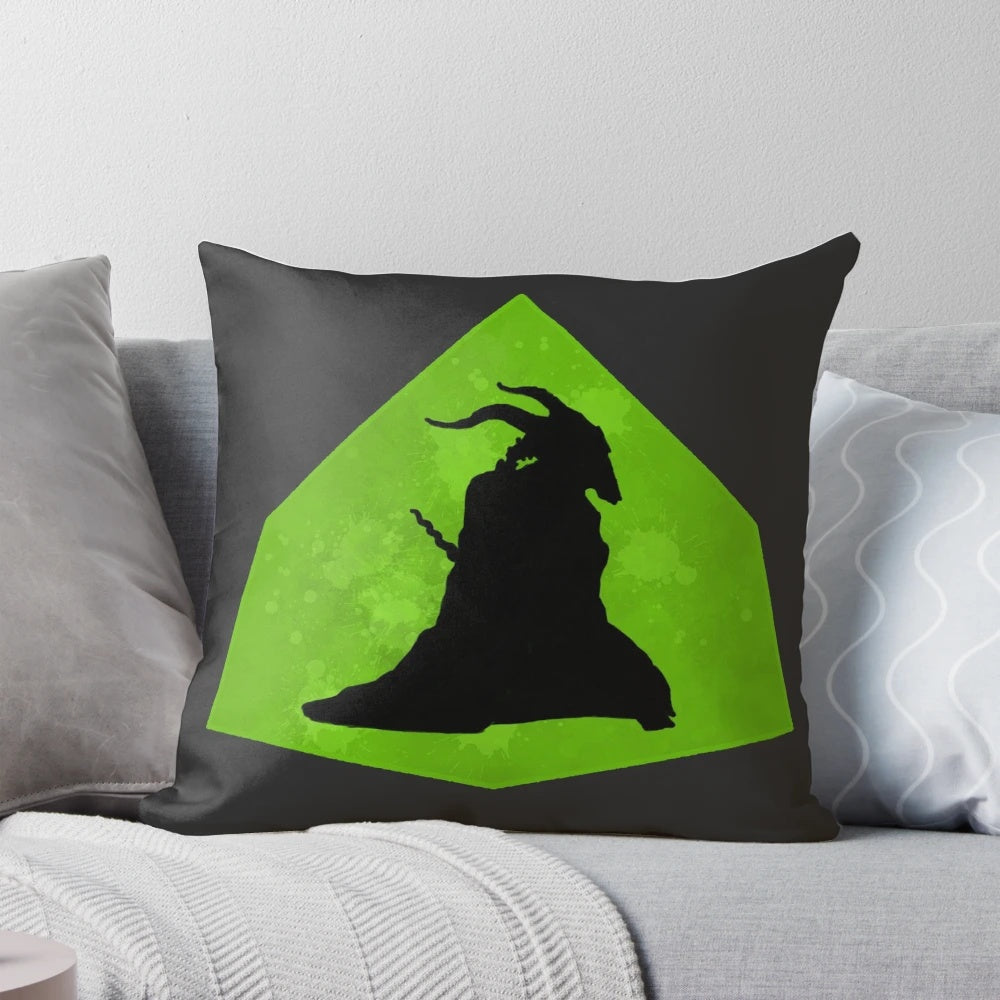 Silent Silhouette Slay the Spire video game themed decorative pillow