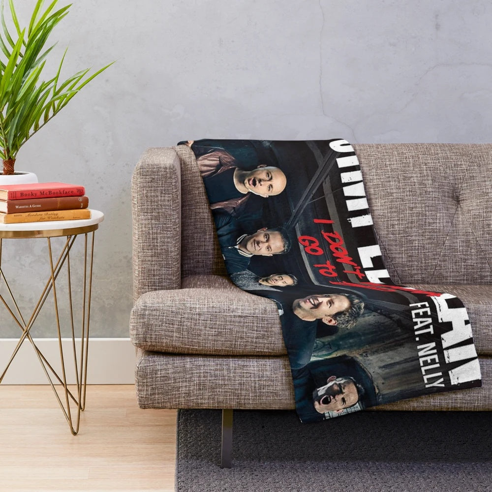 Simple Plan inspired plush blanket with band logo and album artwork