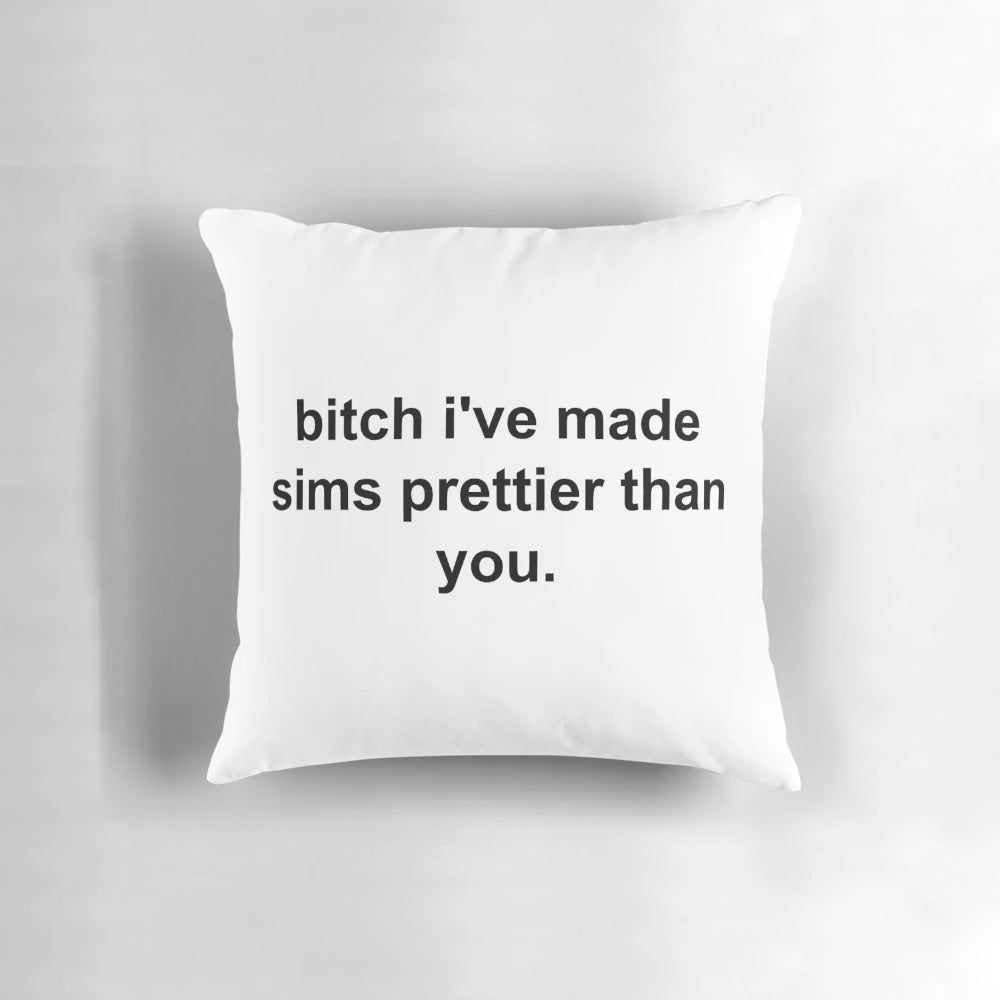 Sims Themed Pillow with Plumbob Design