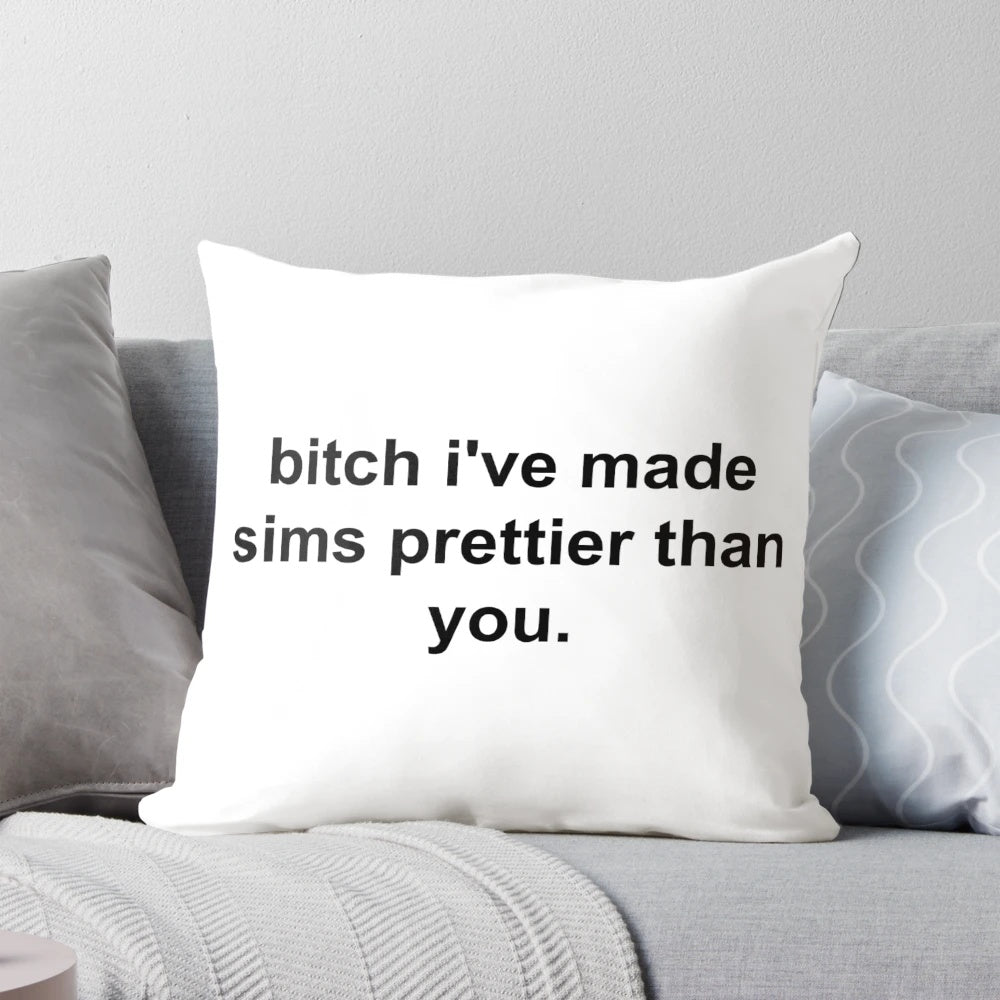 Sims Themed Pillow with Plumbob Design