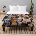 Simu Liu photo collage plush blanket