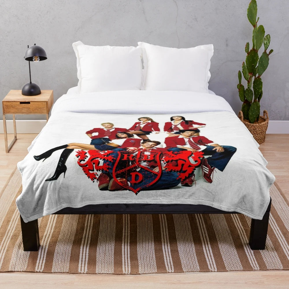 Singkong show-themed plush blanket featuring concert logo