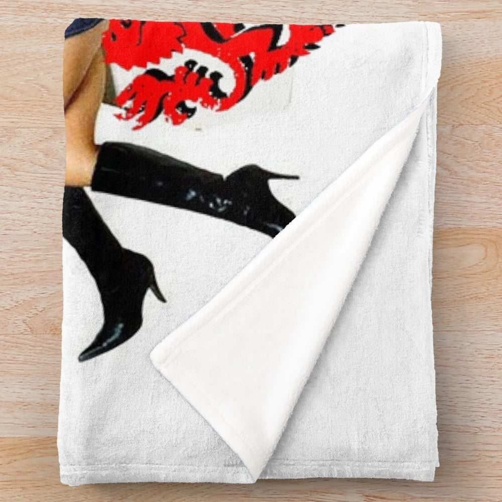 Singkong show-themed plush blanket featuring concert logo