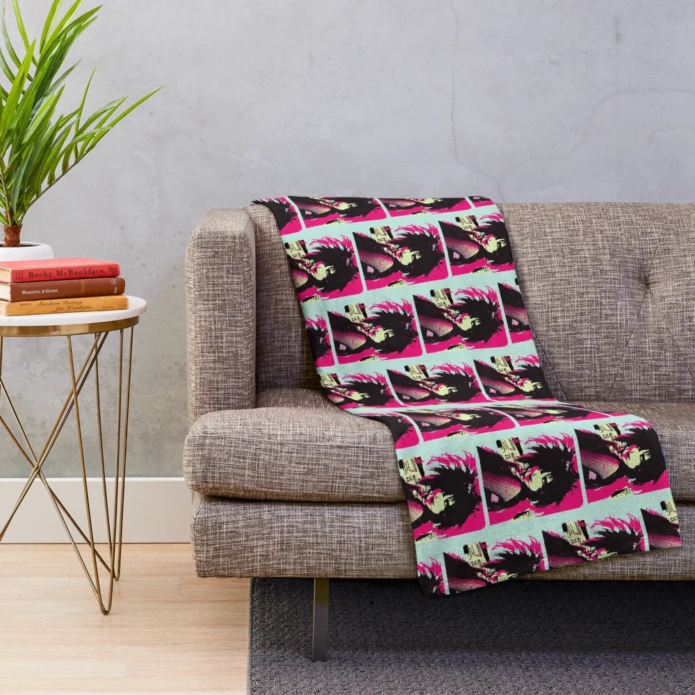 Siouxsie Sioux inspired plush blanket