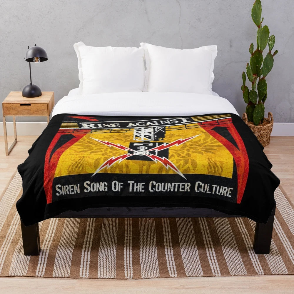 Rise Against Siren Song of the Counter Culture Plush Blanket