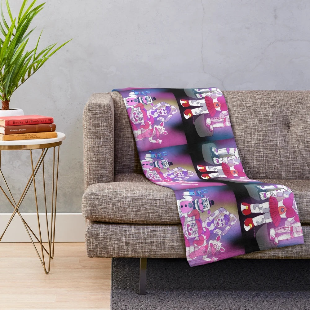 Five Nights at Freddy's Sister Location Inspired Plush Blanket
