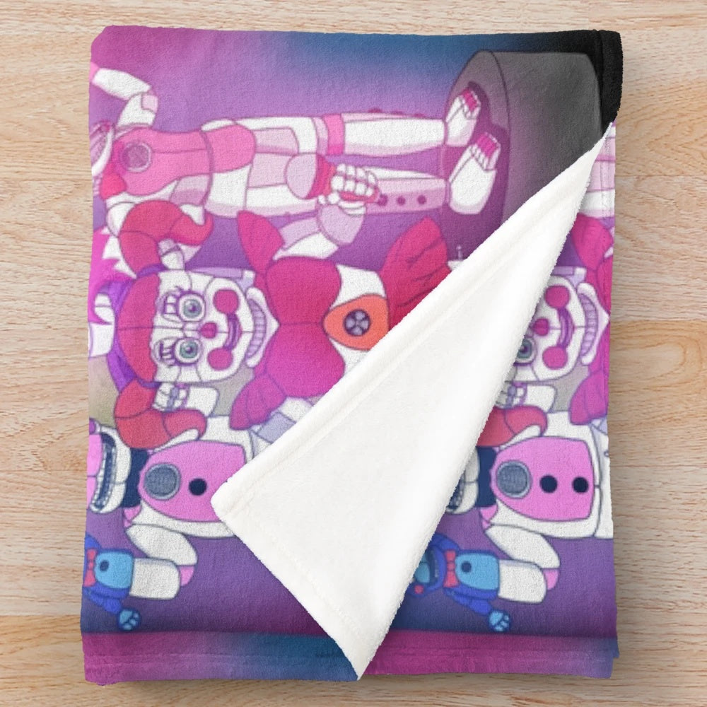 Five Nights at Freddy's Sister Location Inspired Plush Blanket