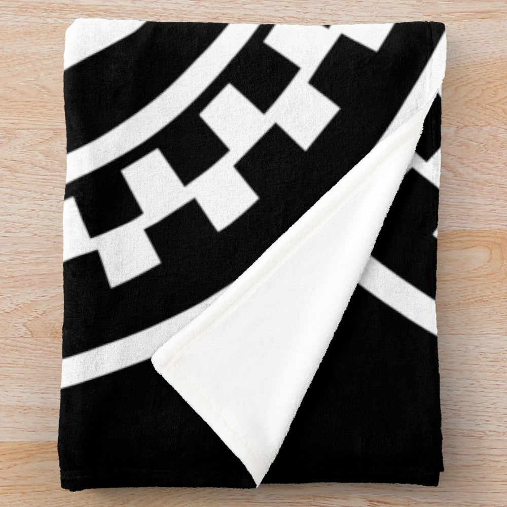 Plush blanket featuring the iconic ska music symbol or logo