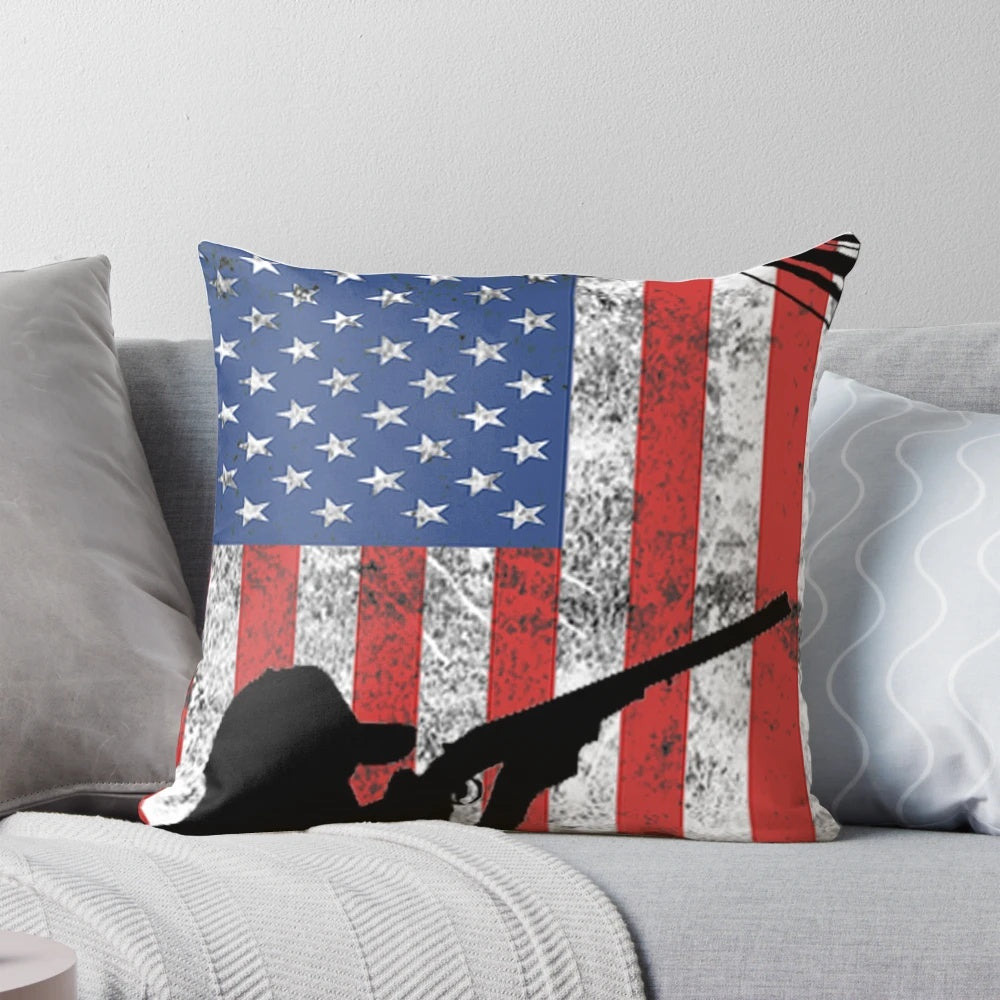 Skeet Shooting Gear Distressed US Flag Pigeon Trap for Bird Hunters