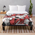 Skeleton chef design plush blanket