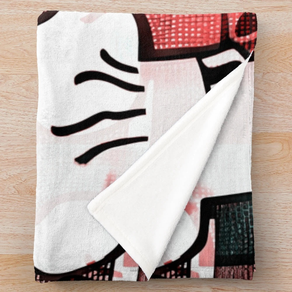 Skeleton chef design plush blanket