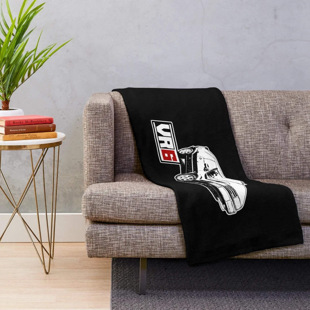 Sketched VR6 Corrado Inspired Plush Blanket