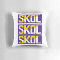 Skol MN Minnesota Vikings Outline Pillow