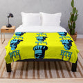 Skull chef plush blanket with a cool culinary design