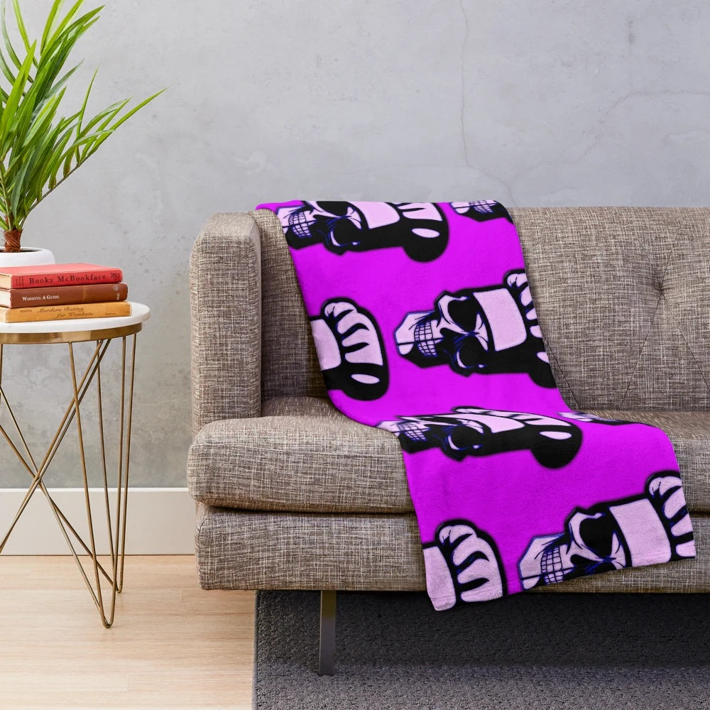 Skull Chef Plush Blanket for Kitchen Decor