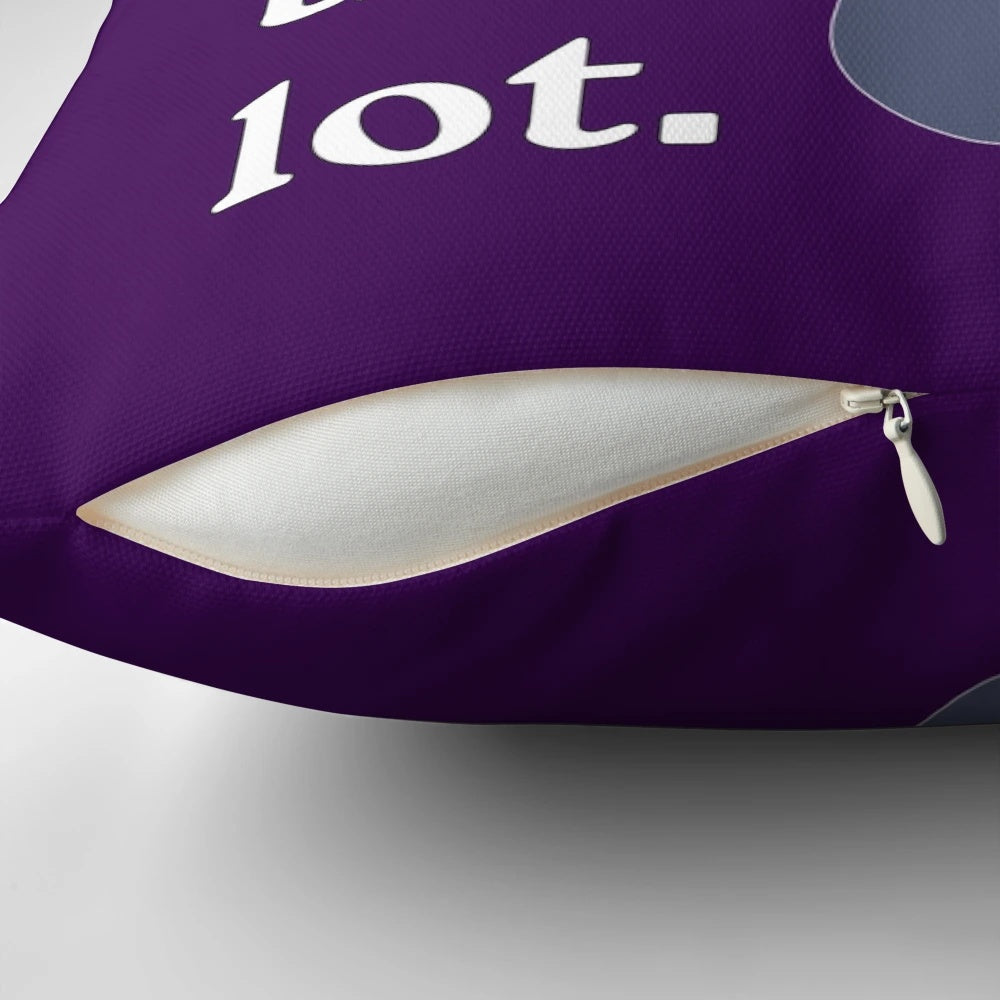 Decorative pillow featuring a reference to the Royle Family and character Twiggy from Sky Digital