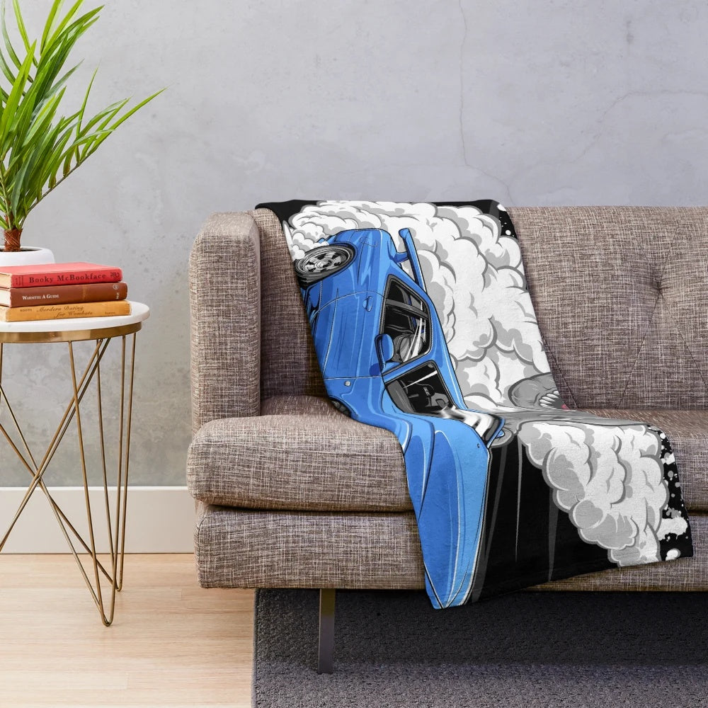 Skyline R34 GTR inspired plush blanket