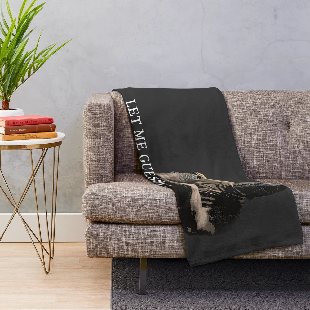 Skyrim-themed plush blanket with a "Someone Stole Your Sweetroll?" design