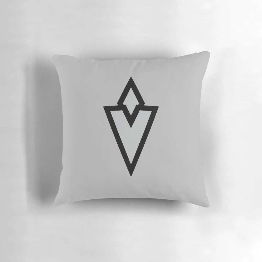 Skyrim Quest Marker Sticker Pillow - Decorative video game home accessory