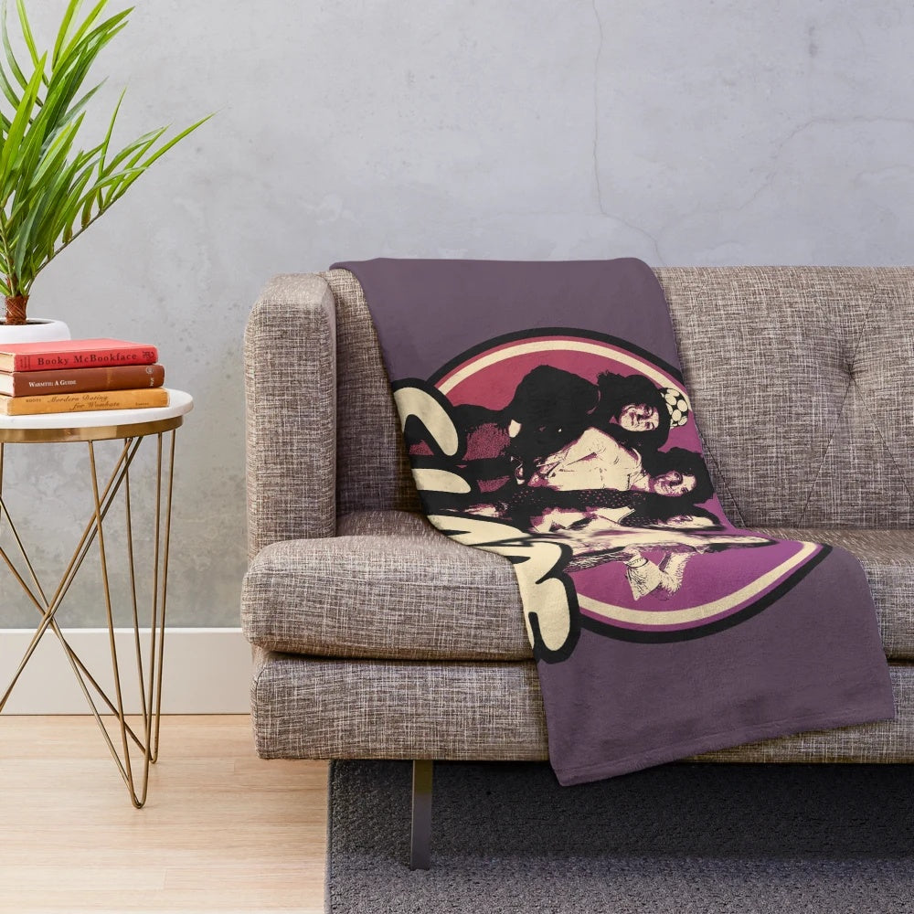 Slade Band Glam Rock Inspired Plush Blanket