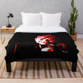Slappy-inspired plush blanket with horror and Goosebumps design