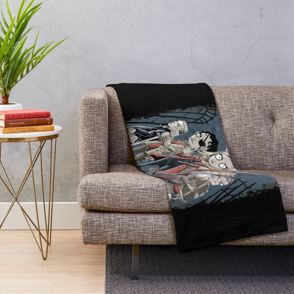Slayer-Inspired Plush Blanket featuring Buffy the Vampire Slayer imagery