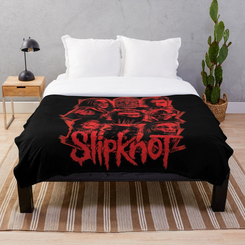 Slipknot Inspired Pop Music Plush Blanket