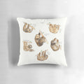 Sloth Pillow featuring an educational chart with different sloth species