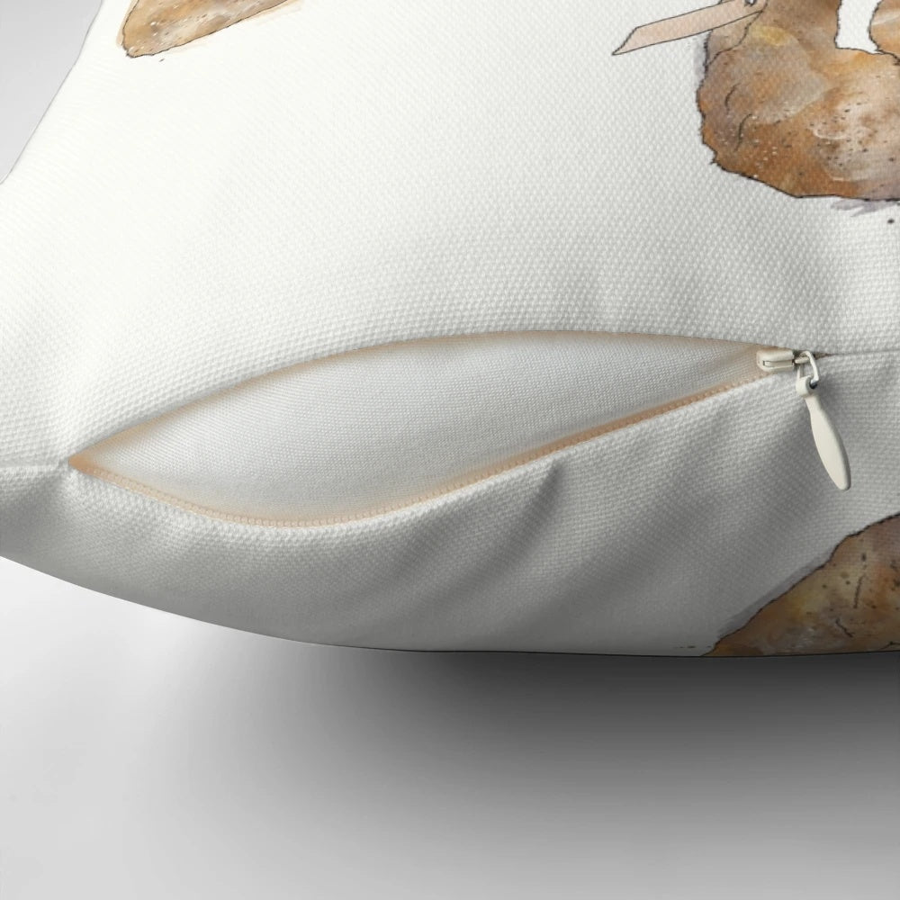 Sloth Pillow featuring an educational chart with different sloth species
