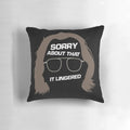 Colorful throw pillow featuring a humorous design related to the Slow Horses spy novel and TV series.