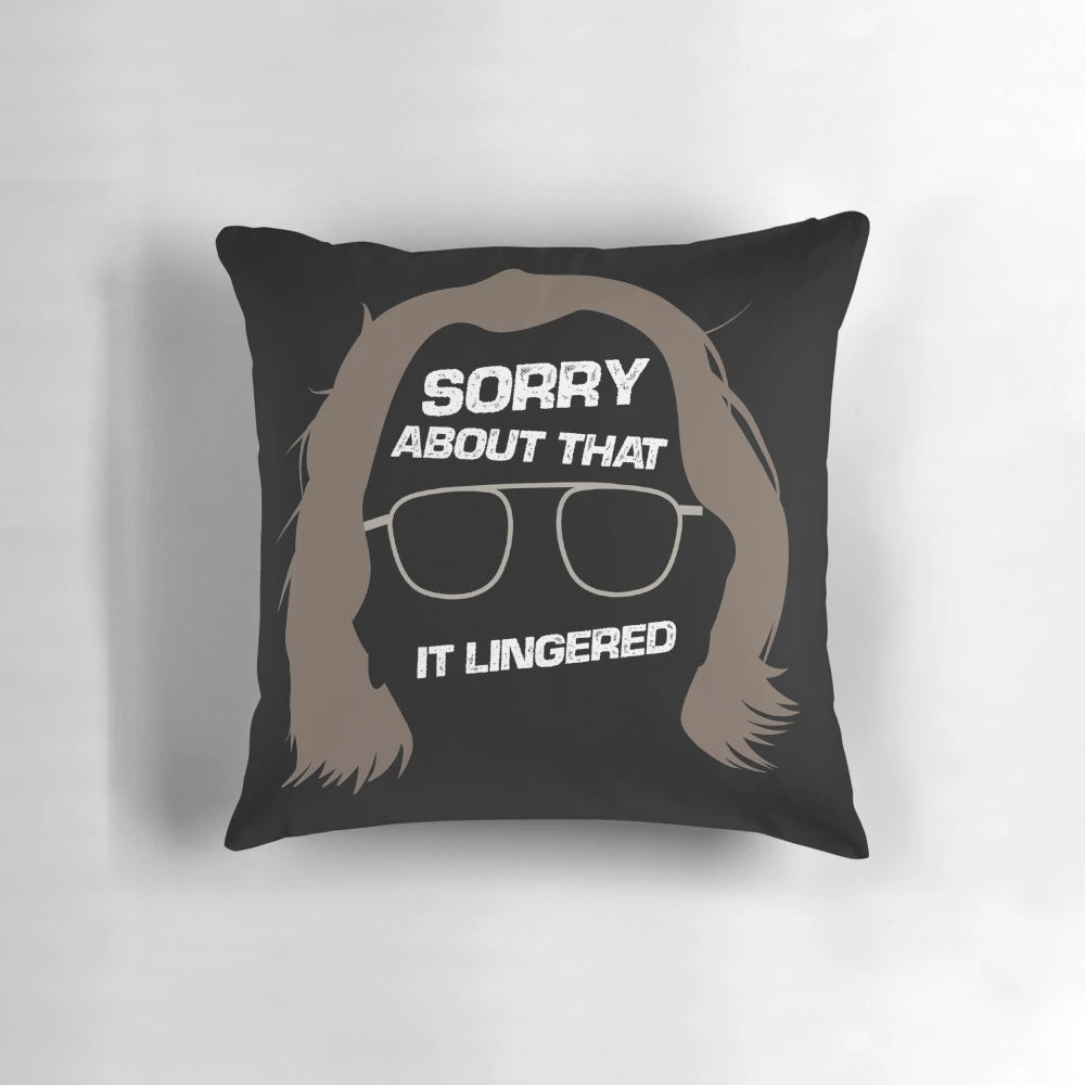 Colorful throw pillow featuring a humorous design related to the Slow Horses spy novel and TV series.