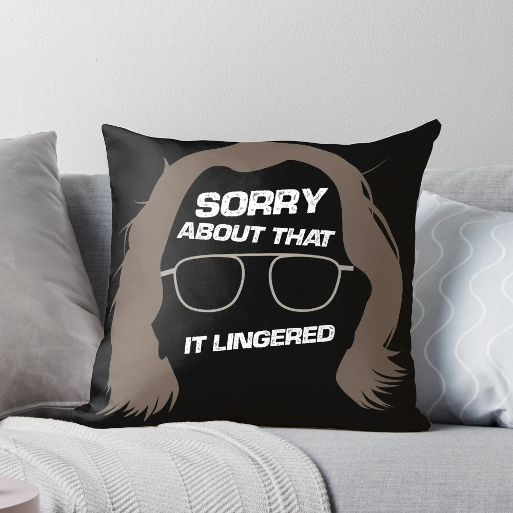 Colorful throw pillow featuring a humorous design related to the Slow Horses spy novel and TV series.