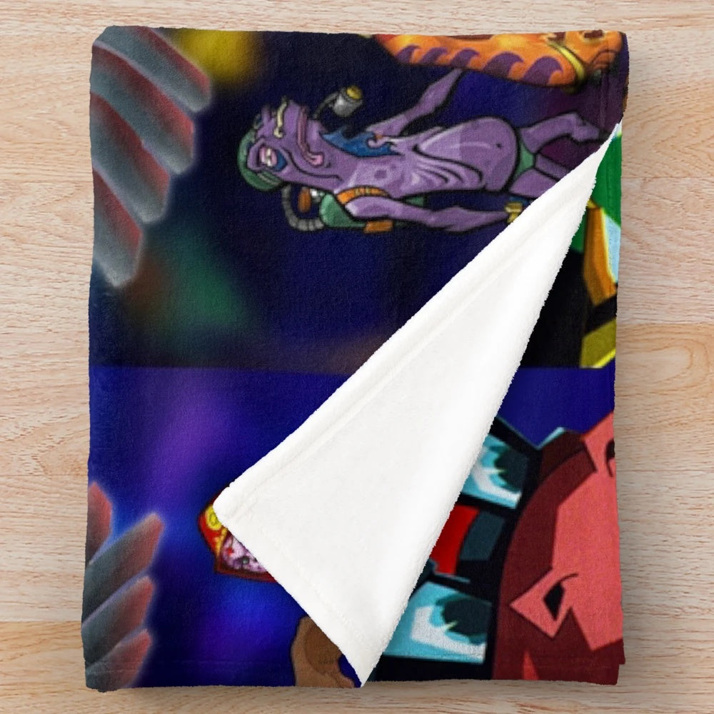Sly 2 Band of Thieves Klaww Gang Plush Blanket inspired by the Sly Cooper video game franchise