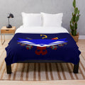 Sly Cooper themed plush blanket