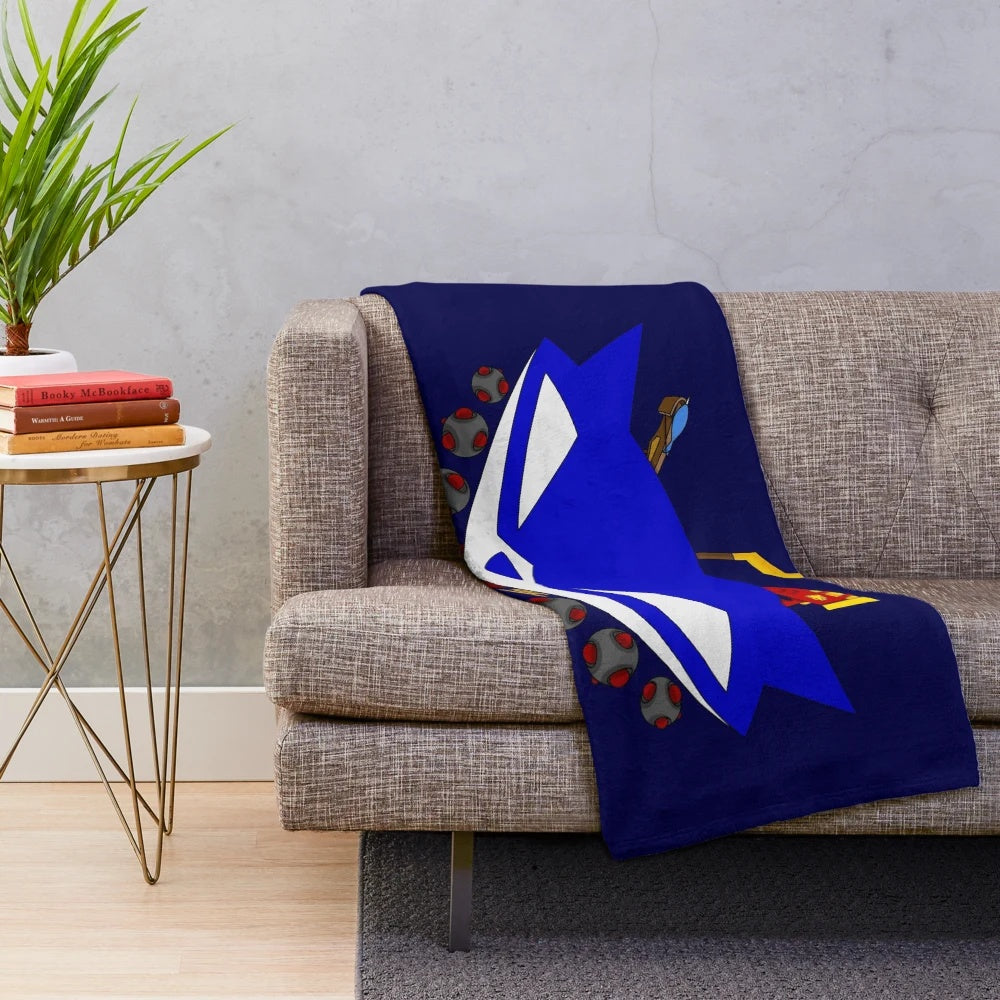 Sly Cooper themed plush blanket