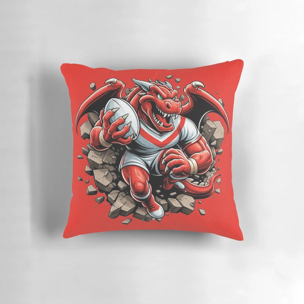 St George Illawarra Dragons Smashing Through Pillow