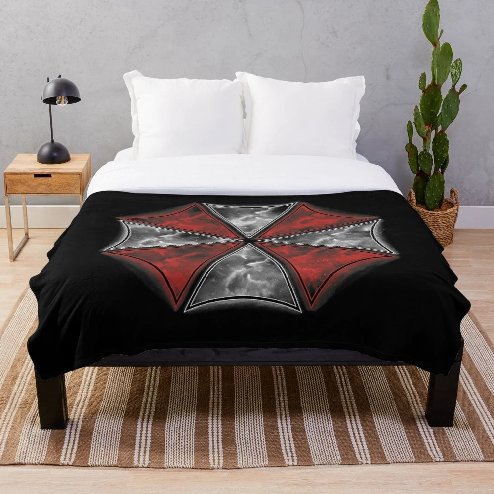 Smoke Umbrella Inspired Plush Blanket