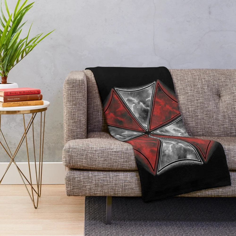 Smoke Umbrella Inspired Plush Blanket