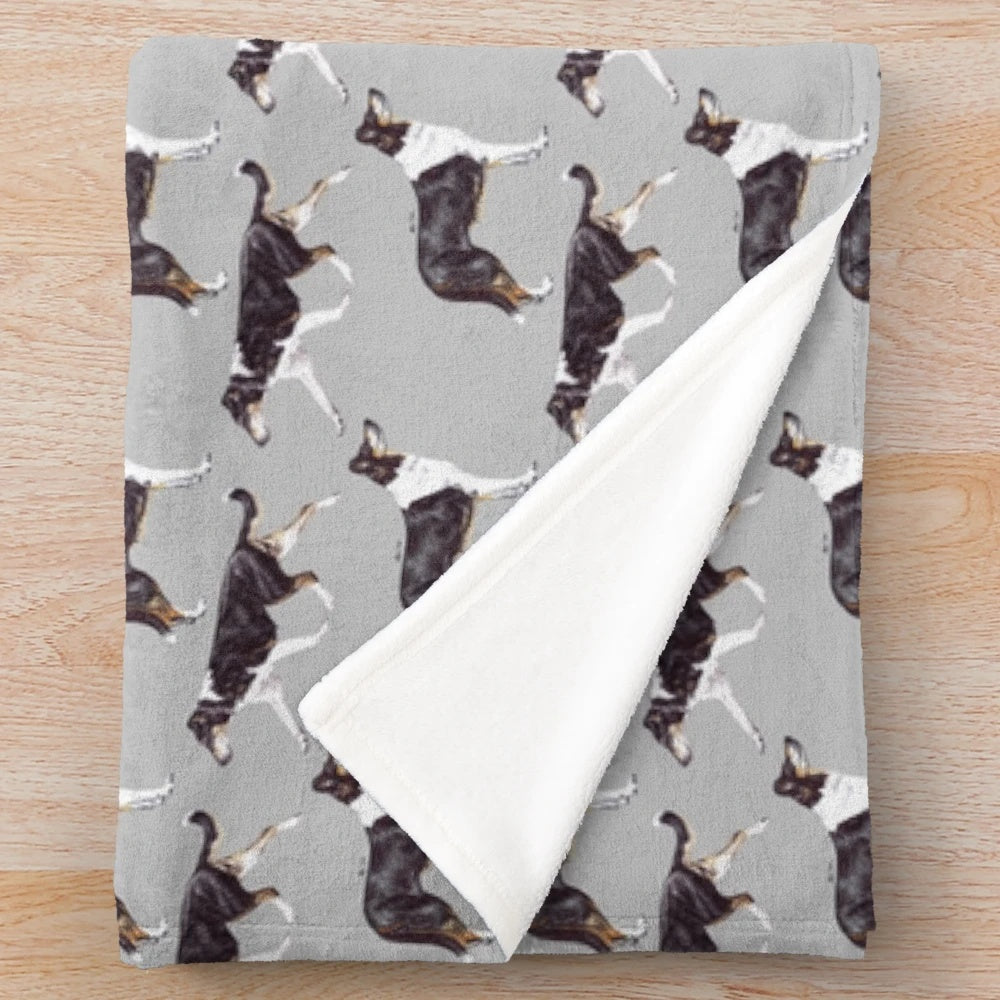 Smooth Collie Themed Plush Blanket