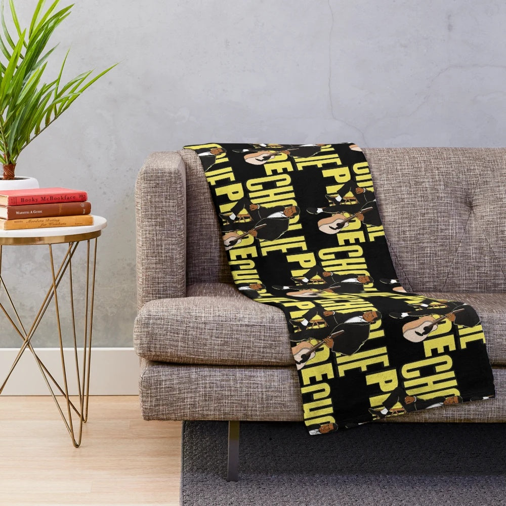 Charlie Pride Plush Blanket featuring a smooth jazz-inspired design