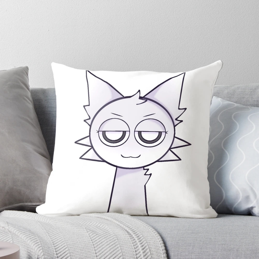 Smug Wenda Sprunki Incredibox Pillow - Soft, Plush Home Decor