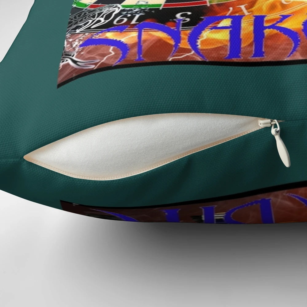Snakebite Darts Pillow featuring the image of Peter Wright, the PDC Champion