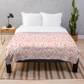 Soft and luxurious plush blanket with a beautiful snakeskin print pattern