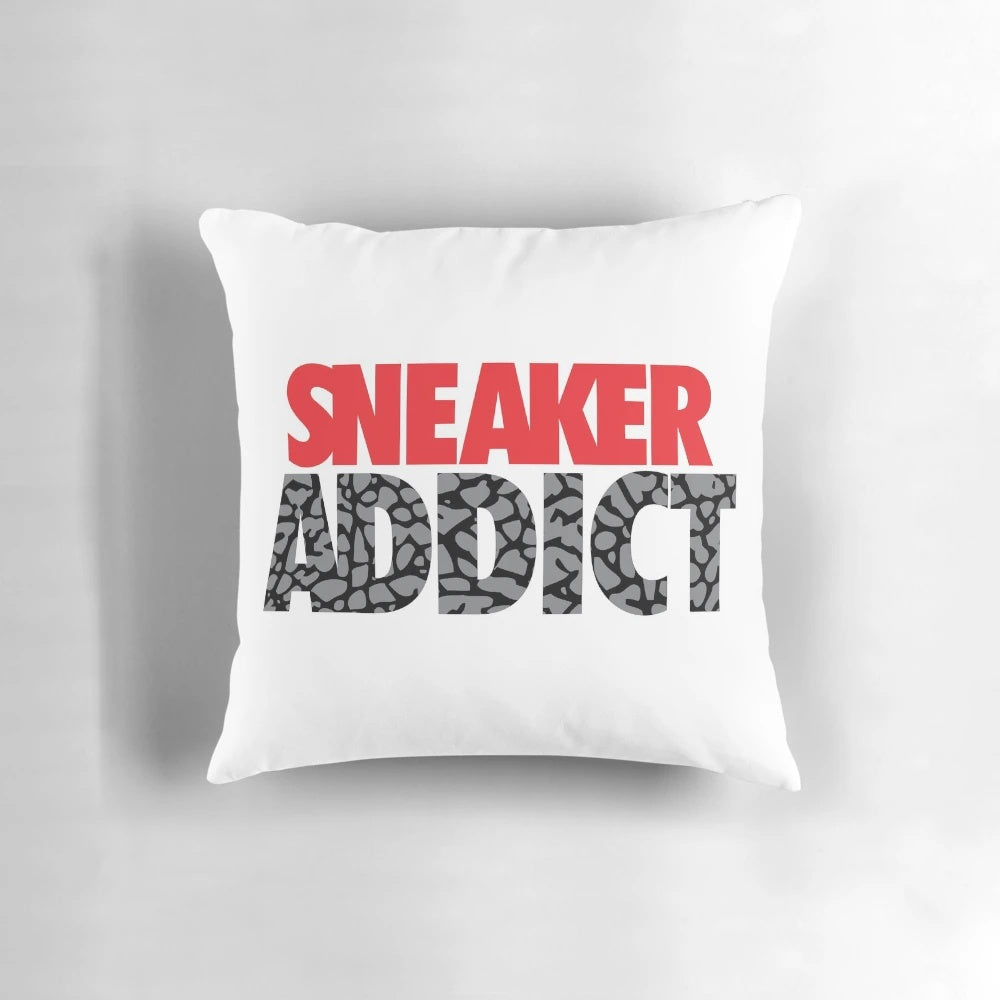 Sneaker Addict's Cement Pillow - A stylish and comfortable pillow for the dedicated sneaker enthusiast