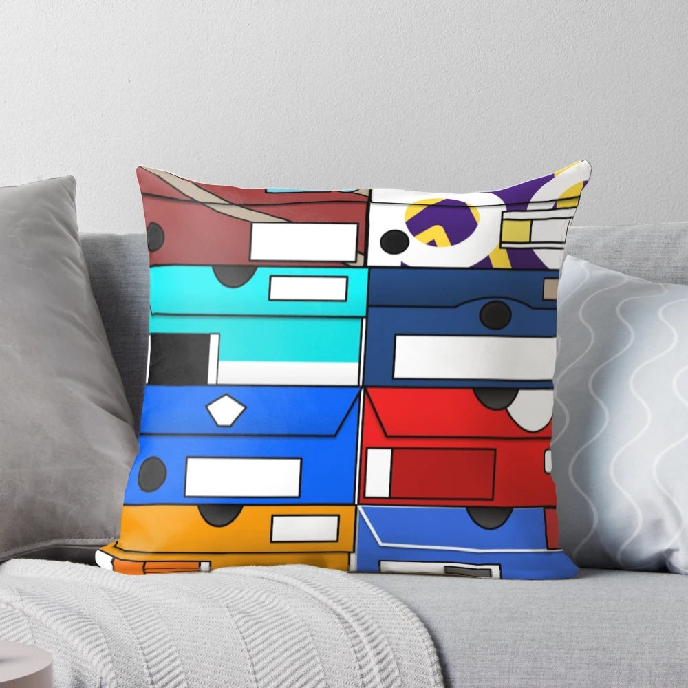 Sneaker Head Pillow featuring various sneaker designs