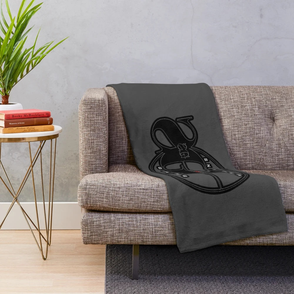 Snipergang logo Kodak Black plush blanket