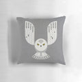 Snowy Owl Pillow - Unique and Stylish Graphic Design by Artist Scott Partridge