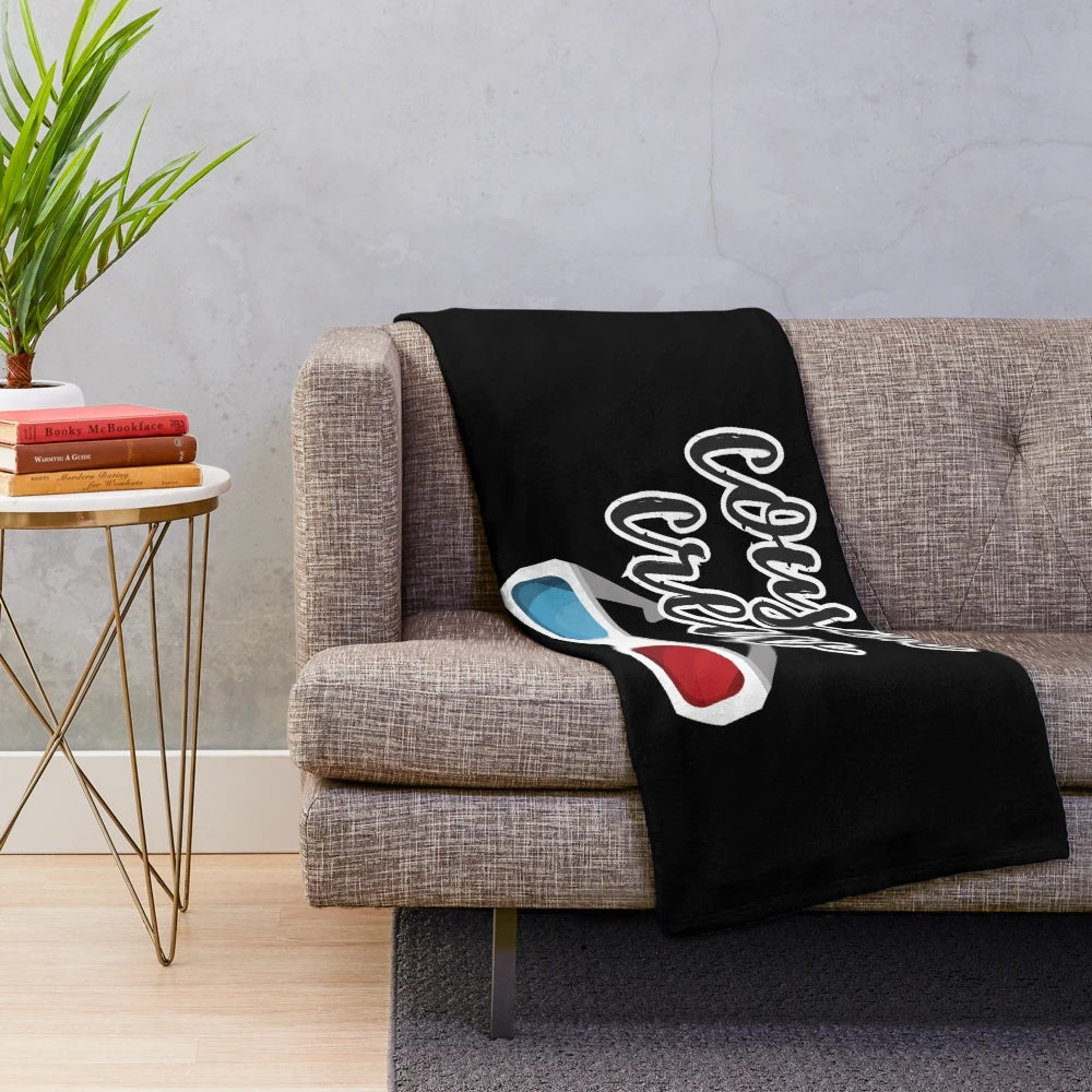 Cozy plush blanket with movie-themed design for a group of cousins