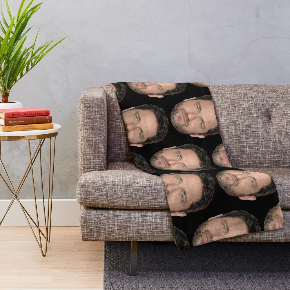 Gerard Butler Inspired Plush Blanket